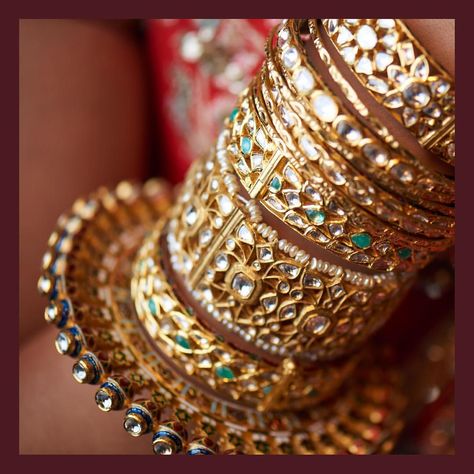 A stack of kadas, bangles and pacheli in uncut diamonds, emeralds, baroque pearls and the finest quality meenakari from the Sabyasachi Heritage Jewelry collection. For all jewellery related queries, kindly contact sabyasachijewelry@sabyasachi.com #Sabyasachi #SabyasachiJewelry #TheWorldOfSabyasachi Sabyasachi Bangles, Jewellery Bangles Gold, Kadas Bangles, Kundan Kada, Rajasthani Culture, Heavy Jewellery, Traditional Bangles, Sabyasachi Mukherjee, Jewellery Bangles