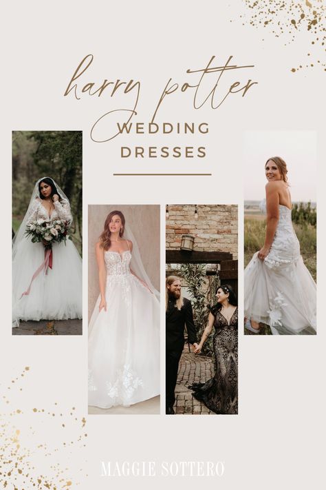 Harry Potter Wedding Dresses, Harry Potter Wedding Dress, Inspired Wedding Dress, Harry Potter Wedding, Tulle Veils, House Clothes, Theme Dress, Bridal Shower Dress, Magical Wedding