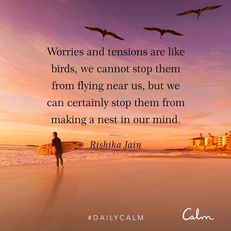 Calm on Instagram: “A worry I choose to let go of today is _________. #DailyCalm” Reactive Quotes, Non Reactive, Calm App, Calm Meditation, Daily Calm, Well Said Quotes, Calm Quotes, Soul Quotes, Yoga Quotes