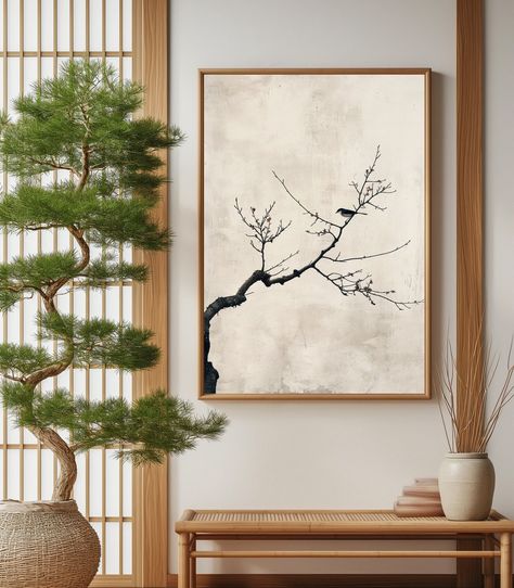 Japandi Painting, Japanese Style Art, Japanese Wallpaper, Wall Art Japanese, Gold Artwork, Japandi Wall, Japandi Wall Art, Wabi Sabi Wall, Wabi Sabi Wall Art