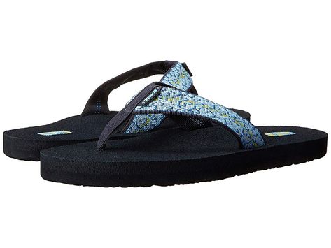 Teva Mush II (Companera Blue) Women's Sandals. With lots of lightweight comfort  the Mush by Teva is a versatile sandal that will fulfill all your needs. Synthetic upper and sole for added durability. Features 7mm of the softest EVA around. The footbed molds to your foot's unique shape  giving a custom fit. Stylish print on sandal strap for added sophistication. Measurements: Weight: 3 oz Product measurements were taken using  #Teva #Shoes #OpenFootwear #CasualSandal #Blue Hand Logo, Need A Vacation, Colorado River, Athletic Fashion, Outdoor Shoes, Casual Sandals, Sneakers Boots, Branded Bags, Thong Sandals