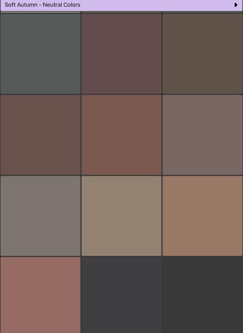 Neutral Colors - Soft Autumn Desaturated Color Palette, Color Coordination, Feed Insta, Allover Design, Media Planner, Homescreen Ideas, Social Media Planner, Soft Autumn, Color Tones