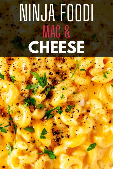 Craving cheesy comfort food without a lot of fuss? You are going to love this easy-to-make Ninja Foodi Mac and Cheese. In less than 10-minutes of hands-on time, you have creamy mac and cheese that the whole family is going to ask for again and again. Mac And Cheese Recipe Ninja Foodie, Ninja Foodi Mac And Cheese Recipe, Mac And Cheese In Air Fryer, Ninja Foodie Mac And Cheese, Ninja Foodi Mac And Cheese, Airfryer Mac And Cheese, Oven Roasted Tri Tip, Grilled Meatloaf, Spicy Mac And Cheese