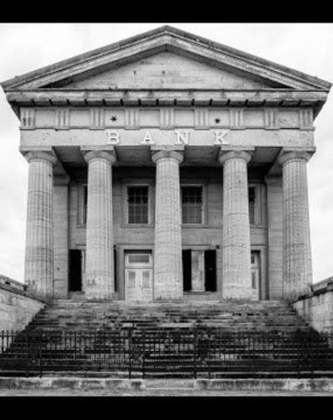 Old Bank Building, River Town, Bank Building, Banks Building, Southern Illinois, Still Standing, Historic Buildings, Old World, Illinois