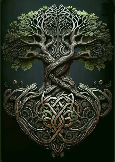 Yggdrasil Tattoo, Tree Of Life Images, Tree Of Life Artwork, Bruce Lee Art, Planetary Symbols, Nice Tattoos, Yggdrasil Tree, Amazing Trees, Life Artwork