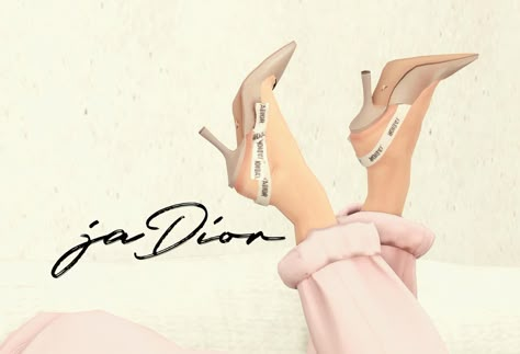 DallasGirl - J’adior Heeled Slingbacks - New Mesh Thank you to... Sims 4 Cc Women Shoes, Sims 4 Tsr, Sims 4 Traits, Cc Shoes, The Sims 4 Pc, Sims 4 Cc Shoes, Timeless Shoes, Tumblr Sims 4, Sims 4 Characters