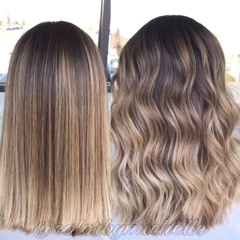 Curly Vs Straight Hair, Blonde Balayage, Straight Hair, Straight Hairstyles, Balayage, Blonde, Long Hair Styles, Hair Styles, Hair