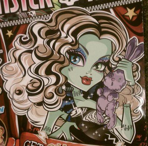 Frankie Stein Pfp, Frankie Stein Icon, Frankie Stein, Monster High, Wall, Hair, Blue