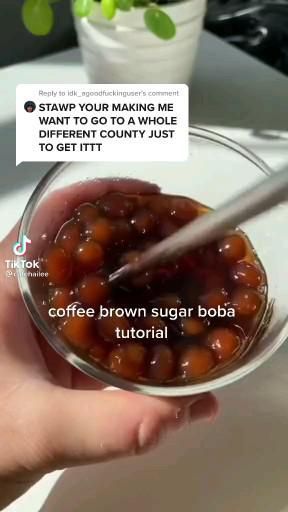 Cornstarch Boba, Brown Sugar Boba Recipe, Brown Sugar Boba, Boba Recipe, Asian Dessert Recipes, Bubble Tea Recipe, Tasty Baking, Sweet Snacks Recipes, Food Drinks Dessert