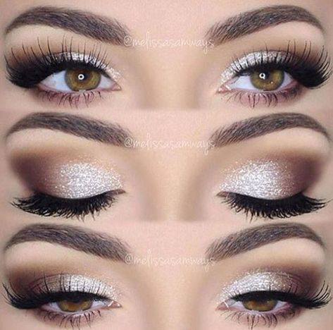 Wedding Eyes, Eye Makeup Images, Hazel Eye Makeup, Wedding Eye Makeup, Wedding Makeup For Brown Eyes, Prom Eye Makeup, Smink Inspiration, Hooded Eye Makeup, Braut Make-up