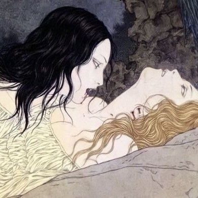 Carmilla Book, Sapphic Vampire, Carmilla And Laura, Lesbian Vampire, Vampire Core, Vampire Vibes, Sapphic Art, Vampire Stuff, Vampire Aesthetic