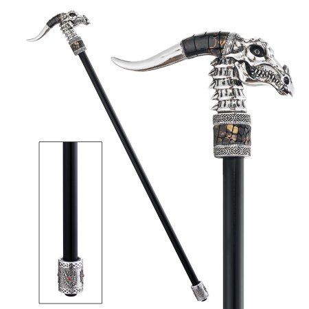 Dragonsthorne Nebula Dragon Gothic Walking Stick Collection Pink Island, Gothic Dragon, Canes And Walking Sticks, Wooden Walking Sticks, Walking Sticks And Canes, Canes & Walking Sticks, Art Asiatique, Walking Canes, Design Toscano