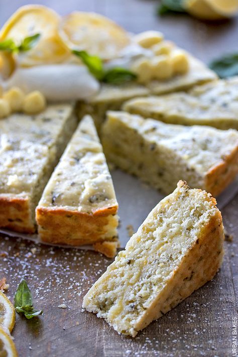 Lemon Basil Cake Recipe, Lemon Basil Dessert, Basil Dessert, Basil Cake, Lemon Olive Oil Cake, Homemade Lemon Curd, Basil Olive Oil, Summer Baking, Moist Cake