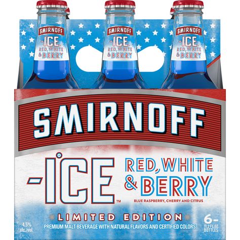 Trappist Beer, Smirnoff Red, Patriotic Drinks, Hard Lemonade, Smirnoff Ice, Themed Drinks, Beer Company, Blue Raspberry, Ginger Beer