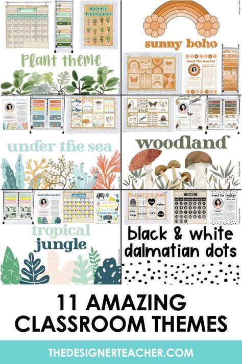 Middle School Classroom Themes, Elementary Classroom Decor Themes, Learning Colors Preschool, Kindergarten Classroom Themes, Preschool Classroom Themes, Trendy Classroom, Classroom Vibes, Plants Classroom, Elementary Classroom Themes