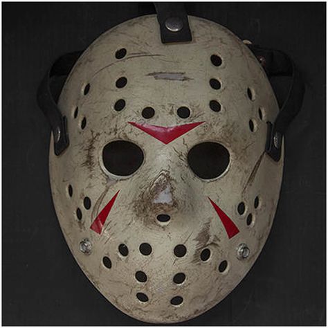 Jason Voorhees’ hockey mask from Friday The 13th (Wall) Horror Decorations, Jason Voorhees Hockey Mask, Justin Williams, Jason Vorhees, Jason Mask, Friday 13th, Mask Painting, Hockey Mask, Horror Monsters