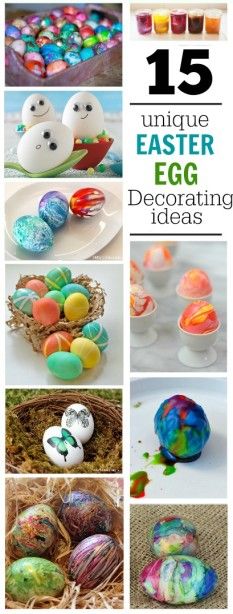 15 Unique Easter Egg Decorating Ideas your kids will love - Housing a Forest Ways To Dye Easter Eggs, Kindergarten Spring, Unique Easter Eggs, Dye Easter Eggs, Hippity Hoppity, Easter Egg Dye, Easter Projects, Coloring Easter Eggs, Easter Time