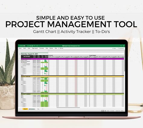 Project Tracker Excel, Project Management Templates Excel, Project Tracker Template, Project Management Excel, Project Planner Template, Project Tracker, Gantt Chart Templates, Ms Project, Daily Schedule Planner