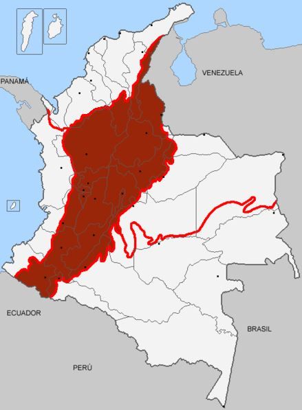 Región Andina de Colombia: Características, Historia y Clima World Map, Map, Art