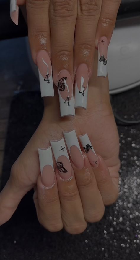 Class Of 2024 Nails, Long Acrylic Nail Designs, Pretty Gel Nails, Long Acrylic Nails Coffin, Acrylic Nails Coffin Pink, Long Square Acrylic Nails, Acrylic Nails Coffin, Classy Nails, Dream Nails