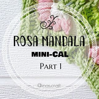 Rosa Mandala mini-CAL - Inas Craft Mandala Mini, Mandala Haken, Crochet Cal, Rose Mandala, Crocheted Doilies, Crochet Dreamcatcher, Back Post Double Crochet, Front Post Double Crochet, Crochet Mandala Pattern