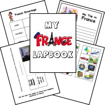 France Country Lapbook Activities For Homeschoolers, France For Kids, France Country, Country Studies, Homeschool Geography, Homeschool Social Studies, World Thinking Day, Five In A Row, Geography Lessons