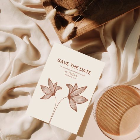 Minimalist Invitation, Terracotta Wedding, San Francesco, Rustic Elegance, Invitation Design, Burnt Orange, Save The Date, From Scratch, Special Day