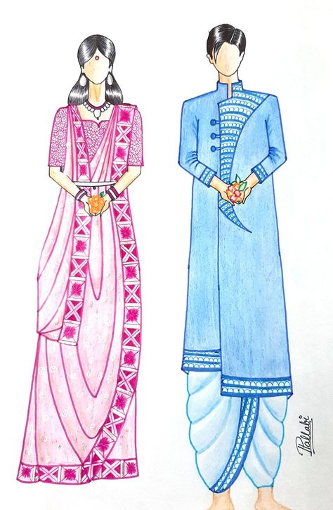 #fashiondesigner #fashionpost #fashionblogger #saree #bengalisaree #bengali #pujo #durgapujo #Kolkata #ootd #sketch #art #illustrations #illustrator #fashionable #photography Bengali Dress, Bride Fashion Illustration, Bengali Saree, Fashion Illustration Tutorial, Illustration Tutorial, Urban Sketches, Bengali Bride, Fashion Illustration Sketches Dresses, Sketches Dresses