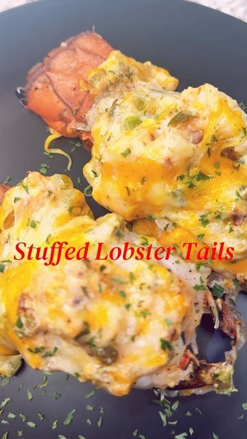 Stuffed Lobster Tail Recipe, Stuffed Lobster Tail, Stuffed Lobster, Lobster Tail Recipe, Lobster Dishes, Lobster Recipes Tail, Lobster Tail, Lobster Recipes, Lobster Tails