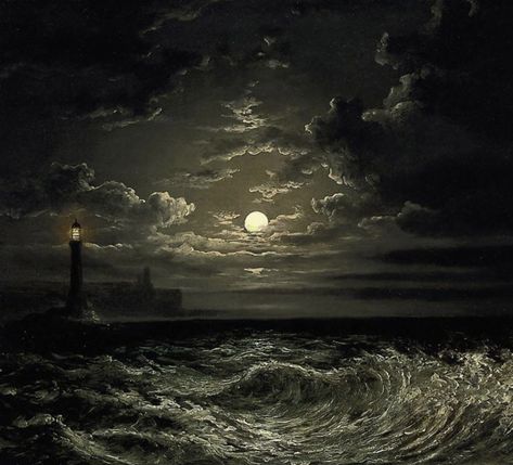 Ethereal Wallpaper, Famous Art Paintings, Christopher Dresser, Dark Ocean, Sailing Art, Moonlight Painting, Moon Painting, Aesthetic Painting, Famous Art