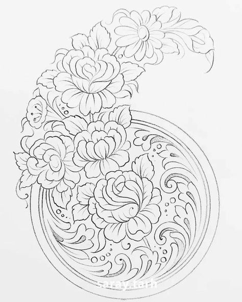 Natural Design Drawing, Tattoo Zeichnungen, Mandala Art Therapy, Flower Drawing Design, Flower Art Drawing, Mandala Art Lesson, Natural Design, Best Tattoo Designs, Mandala Design Art