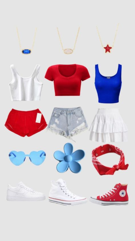 which 4th of july fit would you chose 4th Of July Outfit Ideas For Teens, Spell Outfits, Country Fest Outfits, July Outfit Ideas, Cute Group Halloween Costumes, July Outfits, 4th Of July Outfit, Fest Outfits, July Ideas