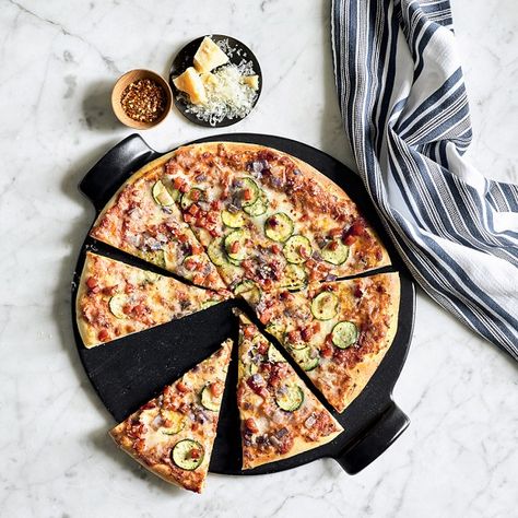 Pizza Tools: Pizza Stones & Peels | Williams Sonoma Pizza Date, Pizza Tools, Tyler Florence, Emile Henry, Table Setting Inspiration, Large Pizza, Smash Burger, Pizza Stone, Best Dad Gifts