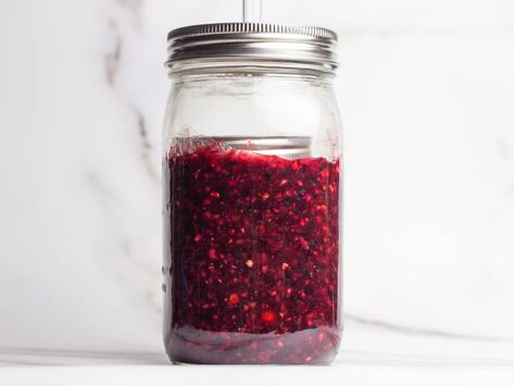 Habanero Fermented Hot Sauce With Berries Recipe Fermented Hot Sauce Recipe, Huckleberry Recipes, Fermented Hot Sauce, Pepper Sauce Recipe, Hatch Chili, Fermenting Weights, Habanero Hot Sauce, Hot Sauce Recipes, Hot Sauces