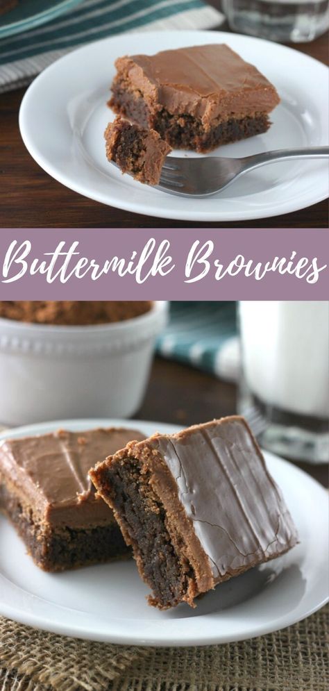 Buttermilk Brownies Recipes, Buttermilk Brownies, Cheesecake Strawberries, Recipe Cheesecake, Best Brownie Recipe, Brownie Frosting, Brownies Recipe Homemade, Homemade Snickers, Fitness Humor