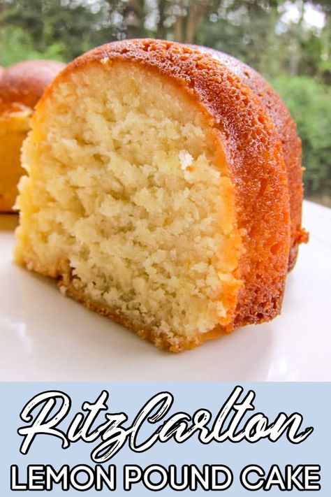 Ritz Carlton Lemon Pound Cake, Italian Lemon Pound Cake, Smores Dessert, Lemon Pound Cake Recipe, Desserts Keto, Lemon Cake Recipe, Plain Chicken, Brownie Desserts, Spring Desserts