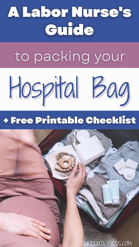 If you are wondering what to pack in your hospital bag, here is everything you actually need from a labor and delivery nurse.. You don’t want to forget to pack these hospital must have items! Also, don’t forget to grab our FREE Hospital Bag Checklist! This hospital bag checklist is packed with everything you need (hospital bag essentials) for mom to be, baby and even dad! This hospital bag checklist for mom and baby is perfect for first time moms! Delivery Hospital Bag Checklist, Delivery Bag Checklist, Birth Hospital Bag, Hospital Bag For Mom, Hospital Bag List, Baby Hospital Bag Checklist, Delivery Hospital Bag, Labor Bag, Hospital Checklist