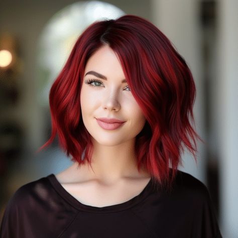 72 Gorgeous Red Hair Color Ideas Trending in 2023 Red Hair Dark Roots, Women Hair Color Ideas, Hair Color Ideas Trending, Gorgeous Red Hair, Trending In 2023, Red Hair Color Ideas, Red Hair Looks, Hairstyles For Ladies, Short Red Hair