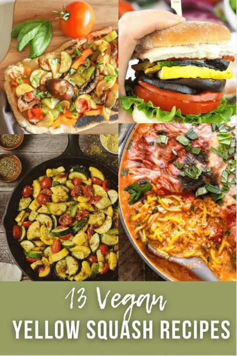 Summer Squash Recipes Healthy, Vegan Yellow Squash Recipes, Vegan Squash Recipes, Squash Zucchini Recipes, Roasted Yellow Squash, Summer Squash Soup, Healthy Squash Recipes, Roasted Summer Squash, Yellow Squash Casserole