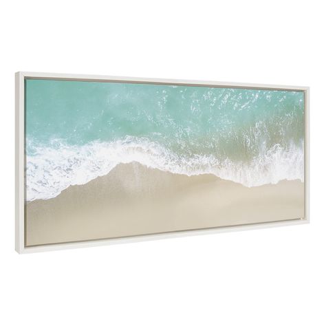 PRICES MAY VARY. Transitional Canvas Wall Art: Coastal calming beach art on framed high quality gallery-wrapped canvas. Panel display dimensions are 40 inches by 18 inches by 1.6 inches High Quality Materials: Printed with UV fade-resistant inks for picture-perfect detail and incredible depth of color. Our premium high tension canvas is stretched across a solid surface to resist sagging Premium Framing: Our custom wall art has a durable modern frame that's made with a premium lightweight polysty