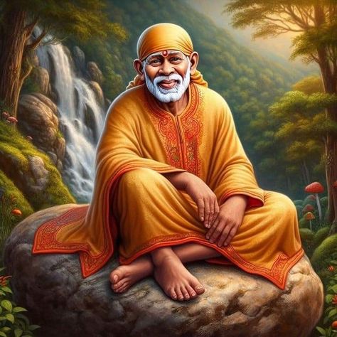 Saibaba Images, Sai Baba Images, Maa Kali Photo, God Illustration, God Painting, Sai Baba Hd Wallpaper, Mahabaleshwar, Sai Baba Pictures, Maa Kali