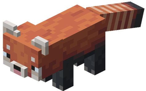 Minecraft Dungeons, Panda Artwork, Honey Bottles, Red Fur, Block Craft, Black Bottom, Silk Touch, Red Panda, Gold Texture