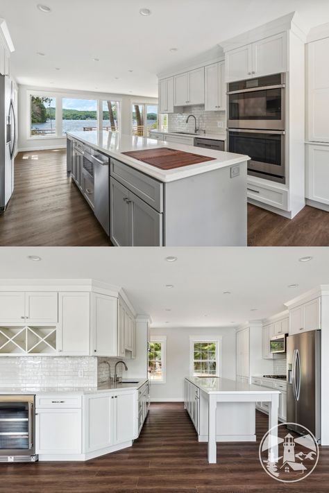 white and grey kosher kitchen Kosher Kitchen Design Layout, Kosher Kitchen Design, Closed Kitchen Design, Modern Traditional Home, Kosher Kitchen, Closed Kitchen, Kitchen Design Layout, Kitchen Board, Kitchen Designs Layout