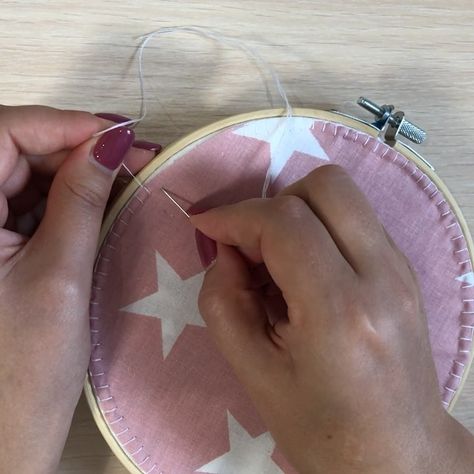 How to frame your embroidery in the hoop? ✂️Part 4🌿 Stitching the Back Covering Grab the circle of any fabric that you set aside. Place it… Embroidery Video, Embroidery Videos, The Circle, Embroidery Tutorials, Part 4, Video Tutorials, Embroidery Patterns, Cuff Bracelets, Stitching