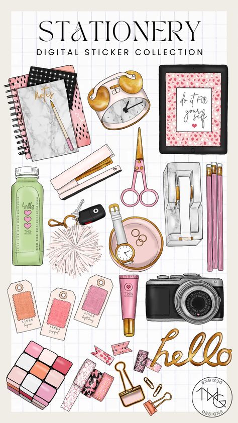 ✂️Stationery Clipart Collection

Find hundreds of high-quality stationery clipart images to use in your DIY projects, crafts, and more. Perfect for planners, scrapbooks, and other creative projects.

#stationery #clipart #diy #crafts #planner Twg Designs, Beginner Scrapbooking, Scrapbook Storage, Scrapbook Organization, Scrapbook Quotes, Planner Icons, Scrapbook Room, Digital Notebook, Memory Scrapbook