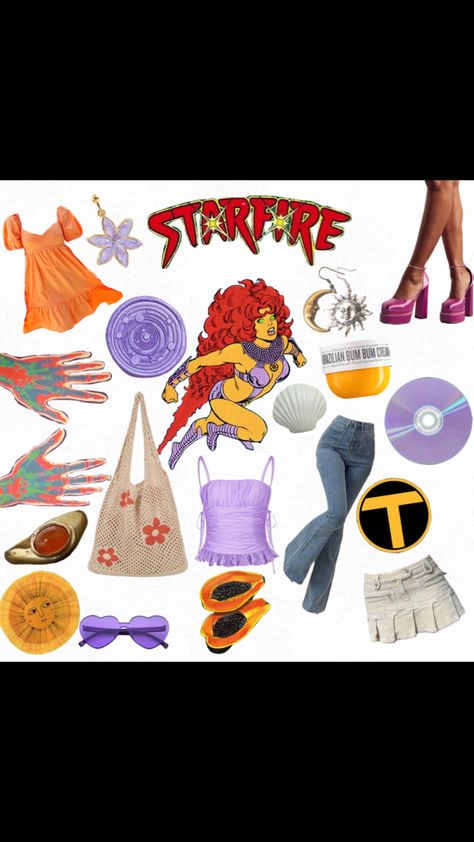 Kory Anders Moodboard #dc #newteentitans #koryanders #starfire #moodboard Starfire Casual Outfit, Starfire Aesthetic, Crocheting Clothes, Kory Anders, Your Aesthetic, Casual Outfit, Connect With People, Crochet Clothes, Creative Energy