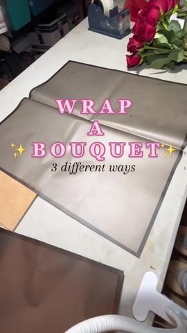 Wrap A Bouquet In Paper, Wrap Flowers In Paper, Wrap A Bouquet, Baby Shower Bouquet, Paper Flower Diy, Ribbon Flowers Bouquet, Prom Bouquet, Flower Boquet, Diy Bouquet Wrap