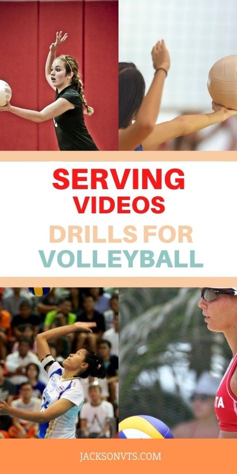 Serving Videos and Drills Beach Volleyball Workout, Volleyball Practice Plans, Volleyball Serve, Volleyball Gifs, Volleyball Conditioning, Youth Volleyball, Volleyball Party, Volleyball Tournaments, Volleyball Skills