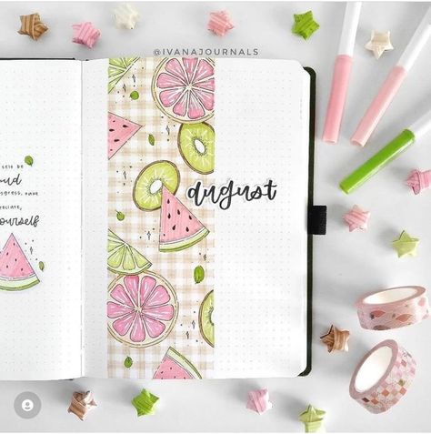 Bullet Planner Ideas, August Cover Page, August Goals, Crayola Supertips, Happy Wednesday Everyone, Bullet Journal Ideas Templates, Desain Buklet, Creating A Bullet Journal, Bullet Journal Cover Page