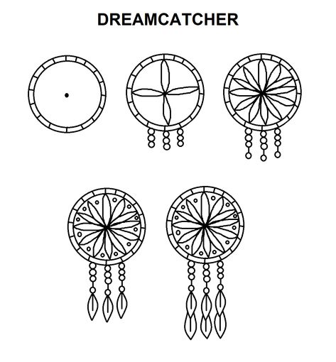 How To Draw Dream Catcher Step By Step, Dream Catcher Drawing Easy Step By Step, Dream Catchers Drawings, How To Draw A Dreamcatcher Step By Step, How To Draw Dream Catcher, Simple Dream Catcher Drawing, Dream Catcher Patterns Step By Step, Simple Dream Catcher, Dreamcatcher Drawing